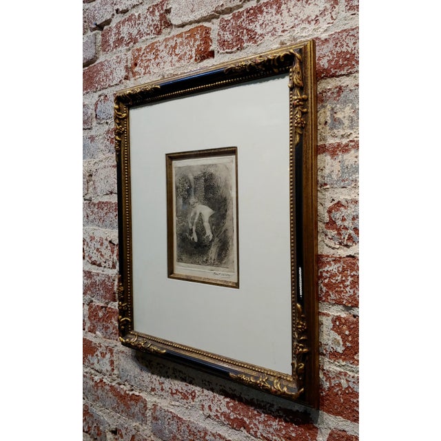 1900 - 1909 Armand Berton - Mother & Child - Original Etching -C1900s For Sale - Image 5 of 9
