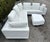 Modern Rolf Benz Leather Sectional Sofa and Ottoman With Glass Attached Side Table For Sale - Image 3 of 16