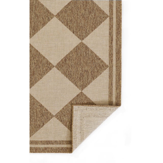 Erin Gates by Momeni Saybrook Diamond Natural Indoor/Outdoor Area Rug 6'6" X 9' For Sale In Atlanta - Image 6 of 12