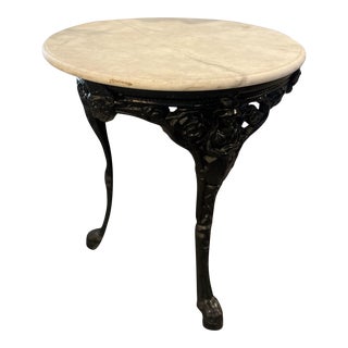 Early 20th Century English Cast Iron "Brittania" Pub Table For Sale
