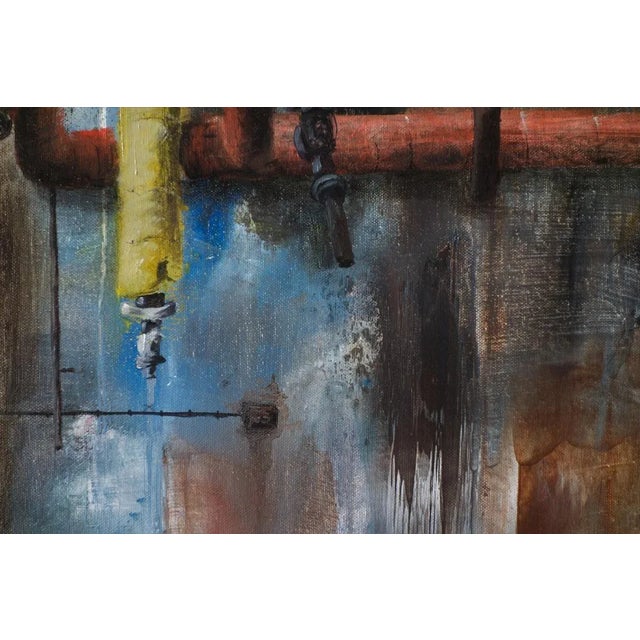 Contemporary Jean-Pierre Brissart, Usine ITDT 1, 2013, Oil on Canvas For Sale - Image 3 of 5