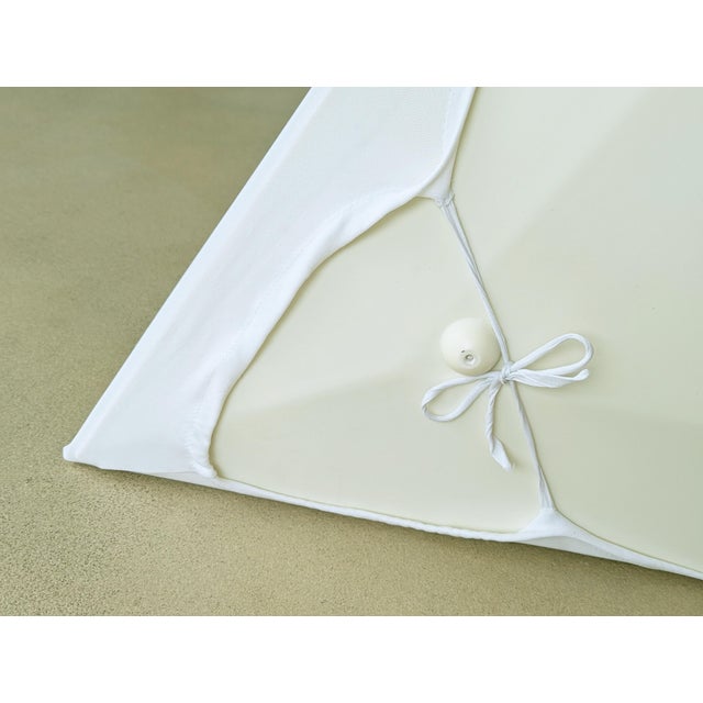 Sanka White Fabric Wall Light with Metal and Plastic by Takahama for Sirrah, 1970s For Sale - Image 6 of 15