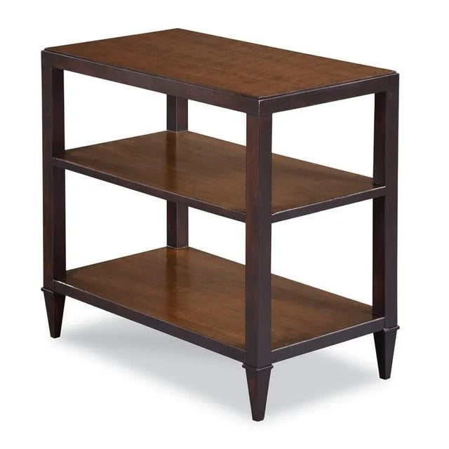 Transitional Tier Table in Brown For Sale - Image 3 of 3