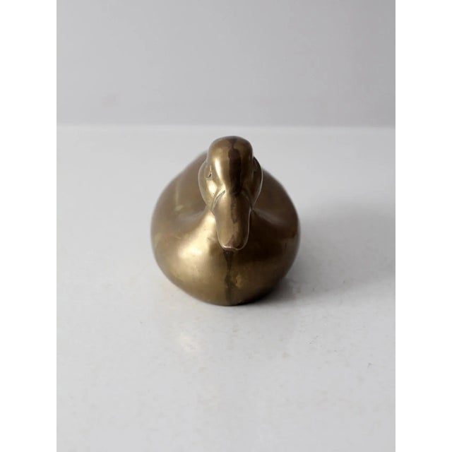 Brass Mid Century Brass Duck For Sale - Image 8 of 10