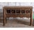 Vintage Ornate Carved Wood Console Table With Iron Stud Accents – Statement Entryway Piece 52 For Sale - Image 4 of 6