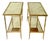Pair of Mid-Century Maison Bagues Palmier Bronze Dore Side Tables, Circa 1940 For Sale