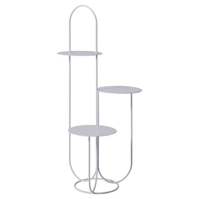 Metal White Trumpet Table by OK Design For Sale - Image 7 of 7