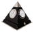 Black Pyramide Table Clock by Gianfranco Ferrè, Italy, 1970s For Sale