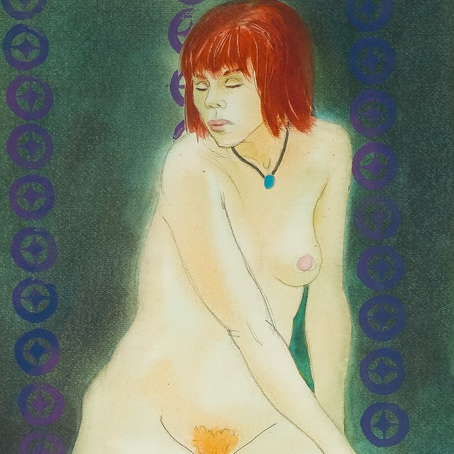 1990s Nude on Stool - Samuel Clayberger, C. 1990s For Sale - Image 5 of 7