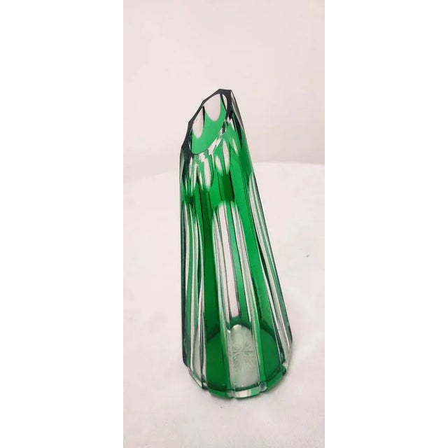 Bohemian Crystal Vase, Czech Republic, 1980s For Sale - Image 9 of 10