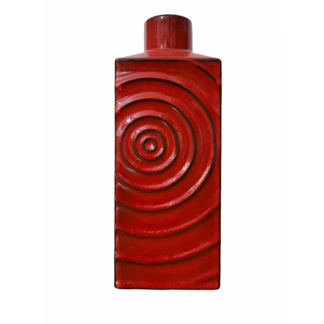 West German 215/25 Fat Lava Pottery Vase by Cari Zalloni for Steuler, 1970s For Sale - Image 4 of 4