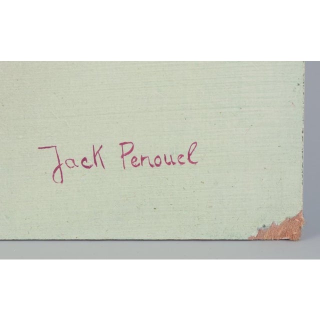 Jack Penouel, Abstract Composition, 1980s, Acrylic on Board For Sale - Image 6 of 9