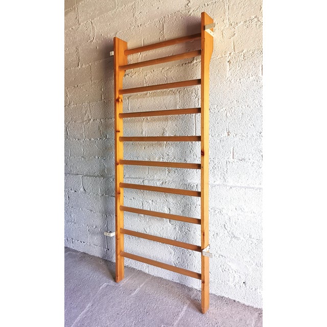 Wood Vintage Unilife Gym Wall Bars, 1960s For Sale - Image 7 of 11