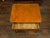 French 19th Century Walnut Side Table with Gilt Embossed Leather Top and Drawer For Sale - Image 10 of 12