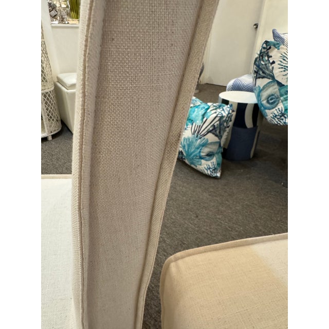 2020s Pair of White Parson Dining Chairs For Sale - Image 5 of 7