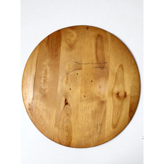 Mid Century Norwegian Wood Plate For Sale - Image 10 of 12