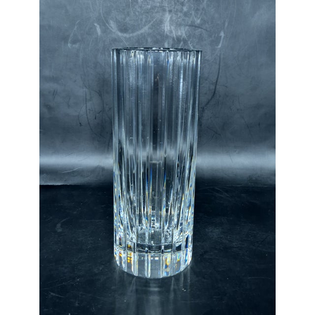 Baccarat Harmonie Cylinder Flower Vase For Sale - Image 11 of 12