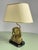 Metal Vintage Egyptian Revival Sculptural Brass Pharaoh Table Lamp with Cream Textile Shade, 1970s For Sale - Image 7 of 12