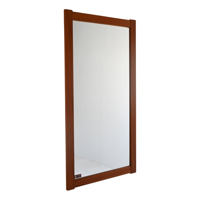 Vintage Scandinavian Teak Mirror, 1960s For Sale