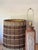 1960s Mid-Century Modern Textured Terracotta Lamp With Impeccable Maria Kipp Woven Shade For Sale - Image 11 of 11