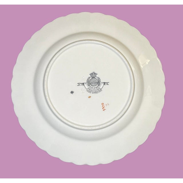 Yellow Minton English Fine Bone China Plates - Set of 7 For Sale - Image 8 of 11