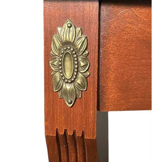 Vintage Ethan Allen Demilume Console Table For Sale - Image 9 of 9