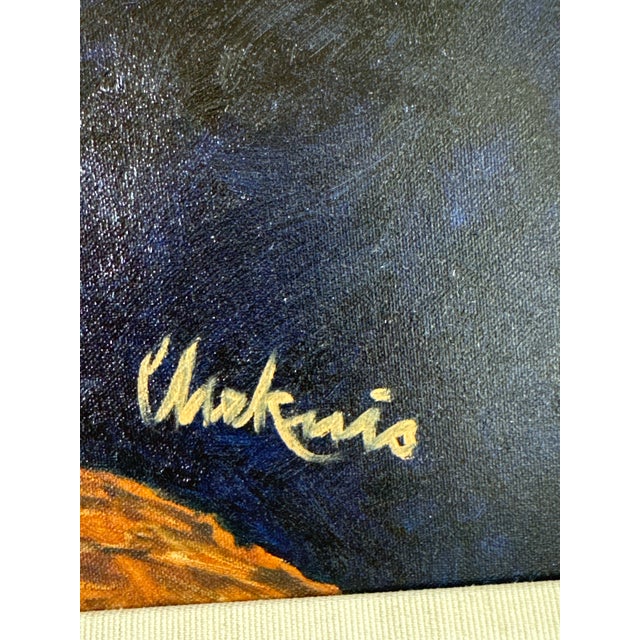 Realism “Barn Owl at Dusk” – Original Wildlife Painting by Tom Cheknis For Sale - Image 3 of 4