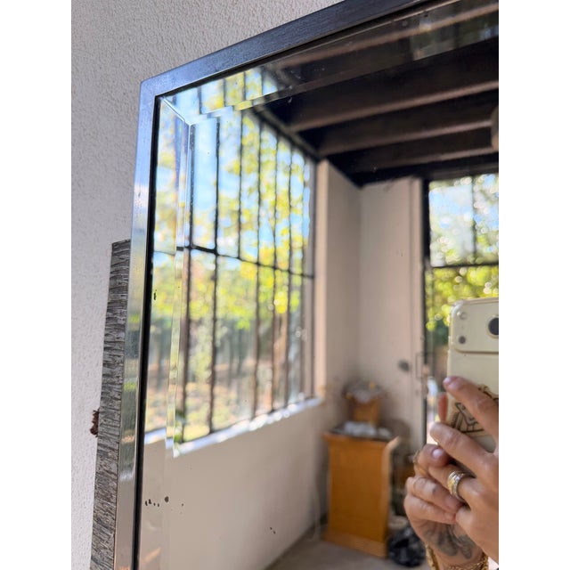 Art Deco Silver-Plated Metal Mirror, 1930s For Sale - Image 9 of 18