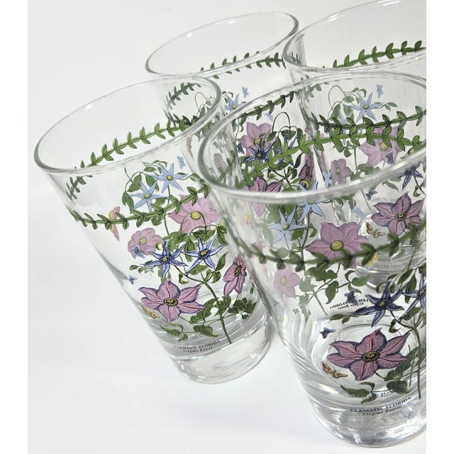 Farmhouse Contemporary Portmeiron Botanical Garden Tumblers- Set of Four For Sale - Image 3 of 11