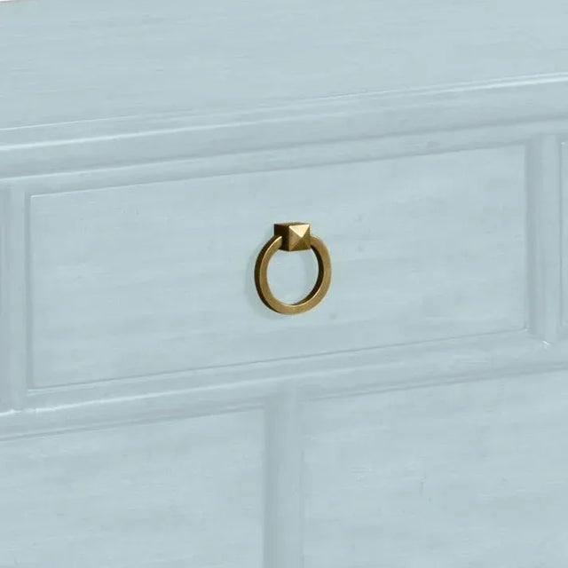 This is a made to order item with a 8-10 week lead time. The color is Benjamin Moore Palladian Blue. A rectangular molded...