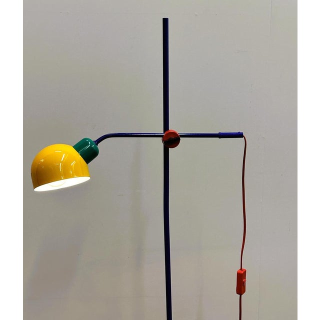Metal Postmodern Multicolor Metal Floor Lamp from Veneta Lumi, Italy, 1980s For Sale - Image 7 of 14