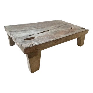Solid Teak Wood Coffee Table Madura Island, Java, Indonesia, C. 1900 For Sale