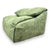 Vintage Green Plumy One-Seater Sofa Chair by Annie Hiéronimus for Ligne Roset, in Restored conditions. Designed 1980 to...