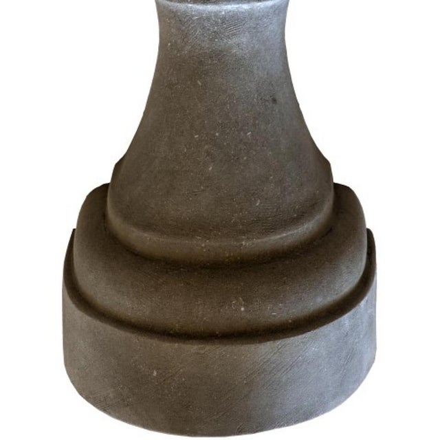 Italian grey limestone simple fountain 21st century this is one of our favorite fountains: minimalist, very simple, and...