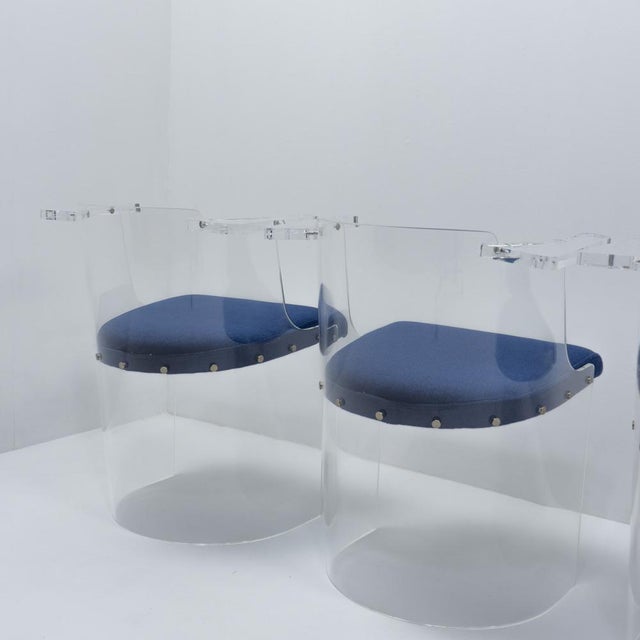Blue D61 Chair by El Lissitzky for Tecta, 1970 For Sale - Image 8 of 18