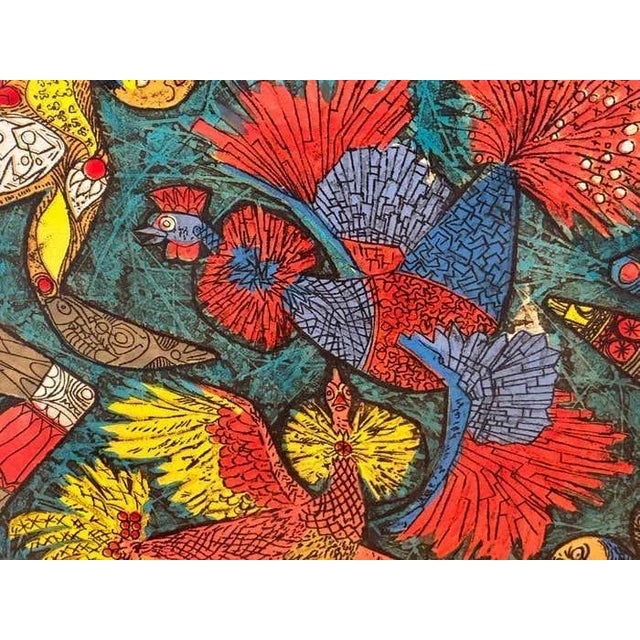 "Transformation" Symbolic Colorfoul Artist Proof Etching For Sale - Image 4 of 12