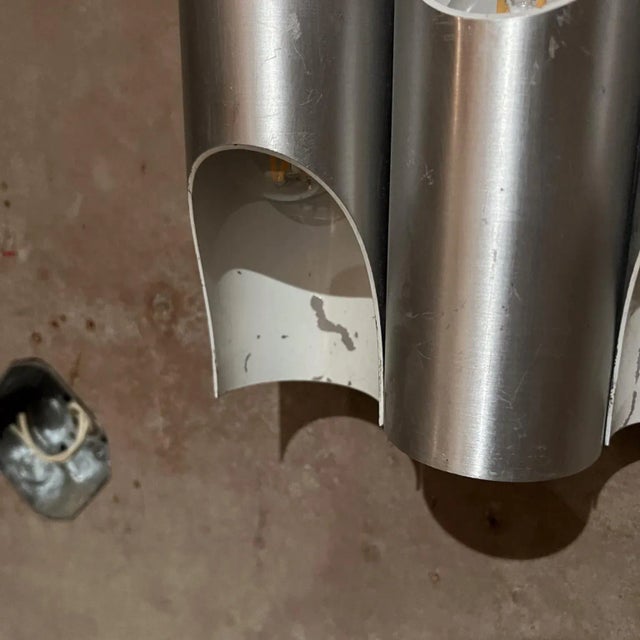 1960s 1960s Fuga Metal Tubular Wall Sconce Maija Liisa Komulainen Raak Amsterdam For Sale - Image 5 of 7