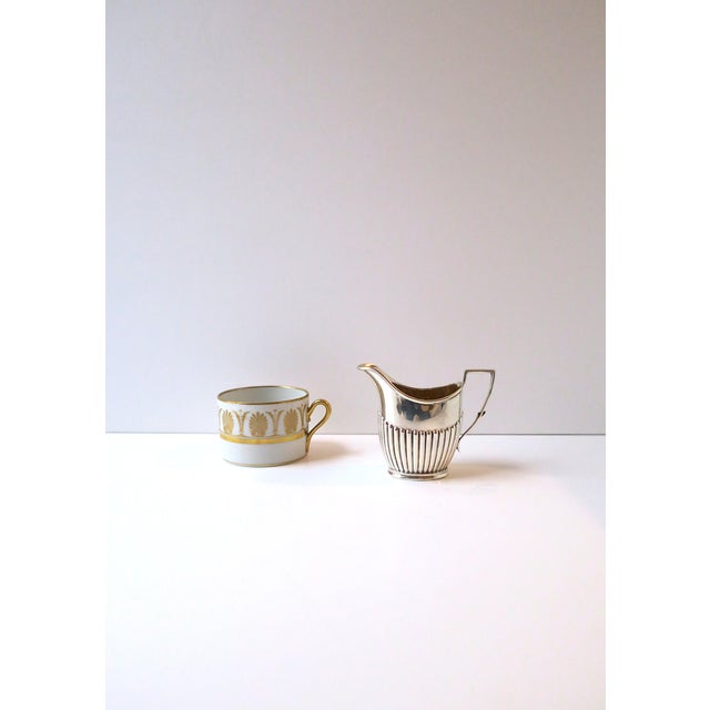 English Sterling Silver Coffee Creamer Pitcher Edwardian Neoclassical English, Early-20th C For Sale - Image 3 of 16