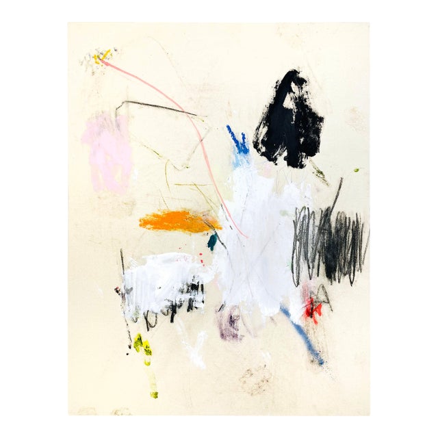 Contemporary Abstract Mixed Media on Canvas "Untitled 145_25" by Ludovic Dervillez For Sale