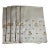 Fine Linen Ecru Colour Embroidered Hand Guest Bathroom Towels. For Sale