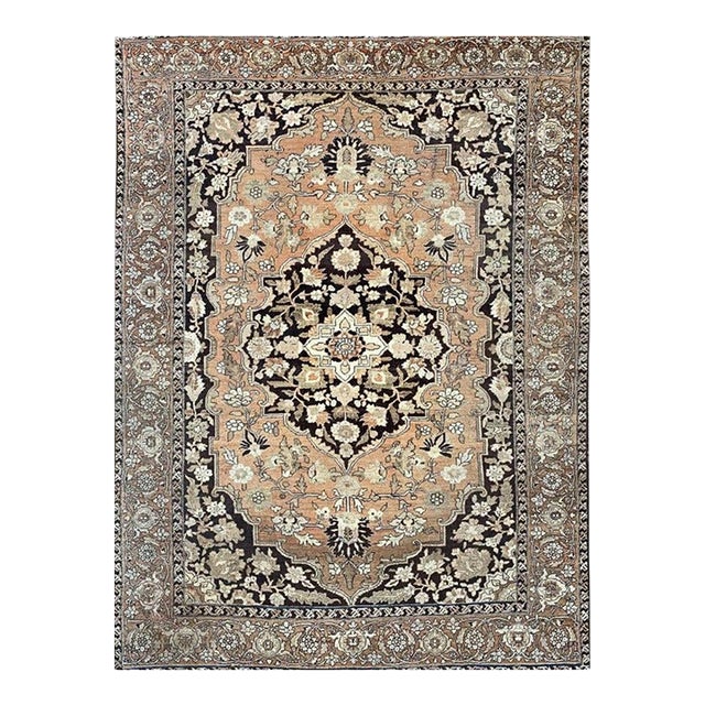 1940s Old Persian Tabriz Area Rug 9x13 For Sale