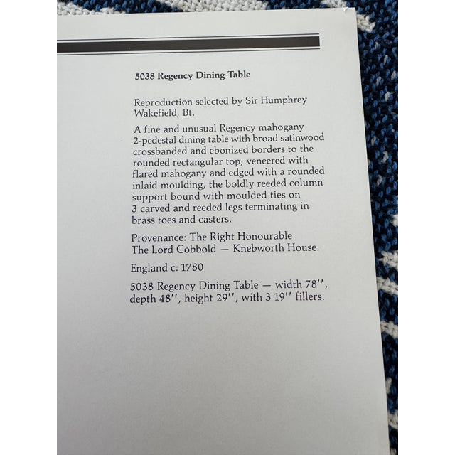 Baker, Knapp & Tubbs 1990s Regency Dining Table and Chairs For Sale - Image 4 of 18