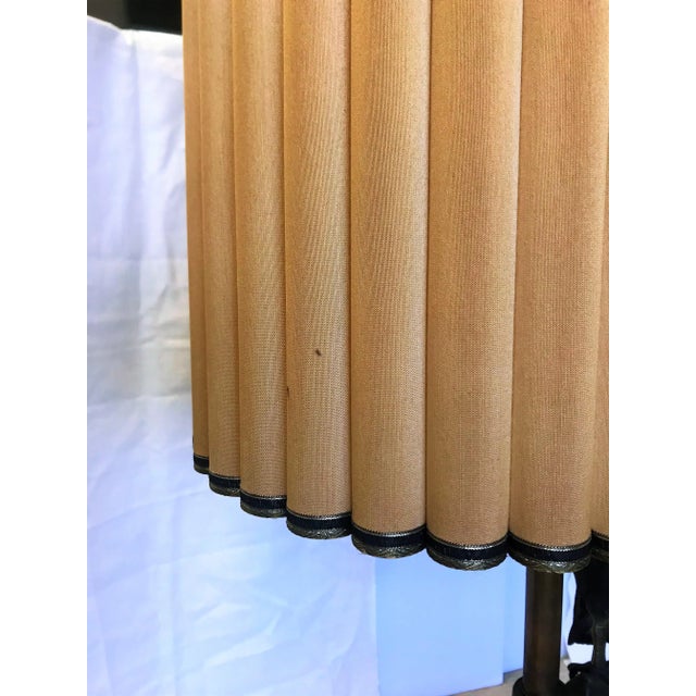 The Marbro Lamp Company Mid Century Modern Bronze Owl Lamp by Marbro Lamp Co. With Original Shade For Sale - Image 4 of 13