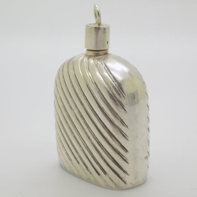 Vintage Italian Handmade Silver 800 Miniature Perfume Bottle, 1970s For Sale - Image 3 of 11