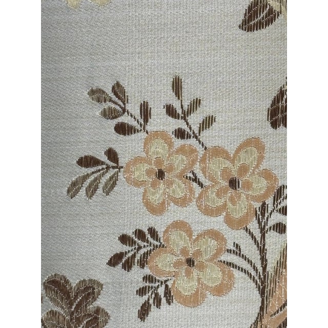 Vintage Louis XVI Style Carved Wood Fauteuil Armchairs in Floral Chinoiserie Upholstery - A Pair For Sale In Little Rock - Image 6 of 18