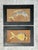 Vintage MCM Fish Motif Paintings on Burlap - Pair For Sale - Image 12 of 13