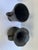 Small Black Ceramic Vases With Handles For Sale - Image 6 of 7