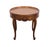 French Provincial Baker Furniture Solid Walnut Country French Provincial 26" Round Accent End Table For Sale - Image 3 of 10