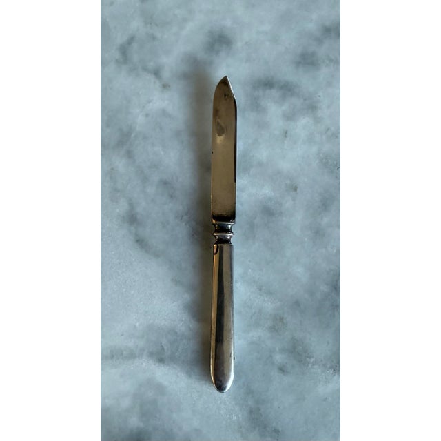 Vintage Wm. Rogers & Son Silver Plate Fruit Knives - Set of 4 For Sale - Image 4 of 8