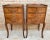 French Nightstands in Walnut with Flowers Marquetry and Bronze, 1940s, Set of 2 For Sale - Image 4 of 11